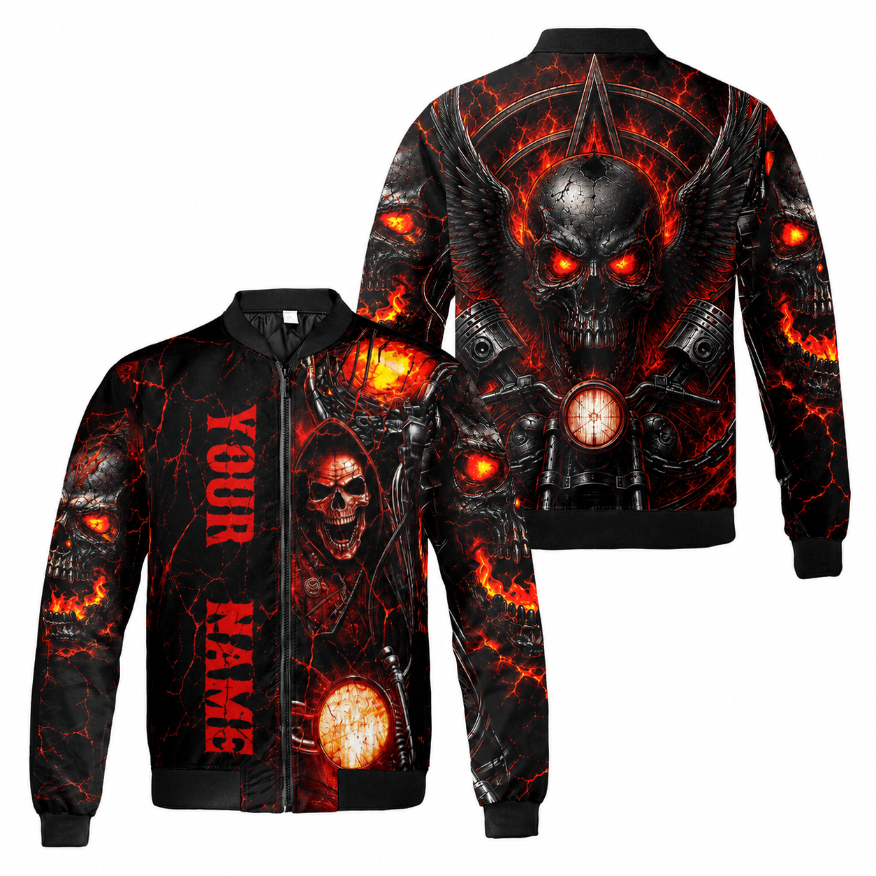 Riders Legend Bomber Jacket Design 3D Full Printed RL22