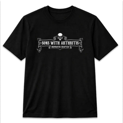 Sons With Arthritis Skull Biker Motorcycle T-Shirt