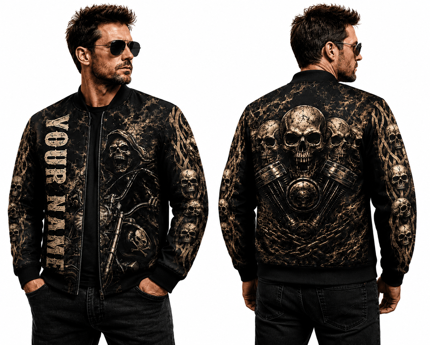 Riders Legend Bomber Jacket Design 3D Full Printed RL19