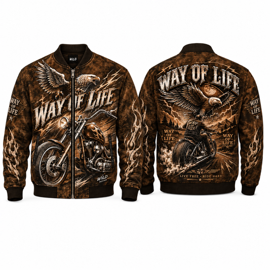 Riders Legend Bomber Jacket Design 3D Full Printed RL24