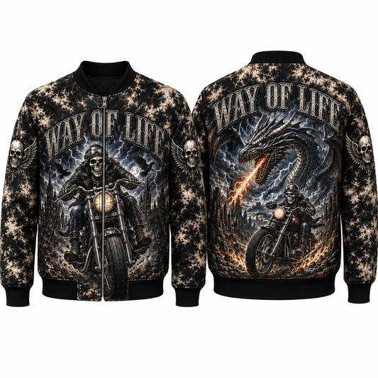 Riders Legend Bomber Jacket Design 3D Full Printed RL26