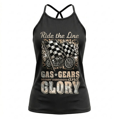 Riders Legend CRISS CROSS OPEN BACK CAMISOLE TANK TOP DESIGN RL8