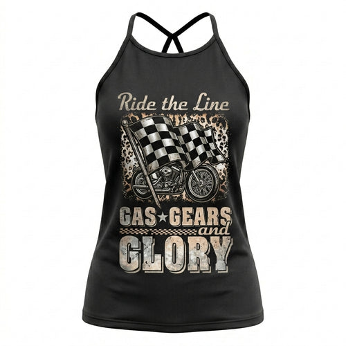 Riders Legend CRISS CROSS OPEN BACK CAMISOLE TANK TOP DESIGN RL8