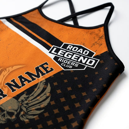 Riders Legend CRISS CROSS OPEN BACK CAMISOLE TANK TOP DESIGN RL3