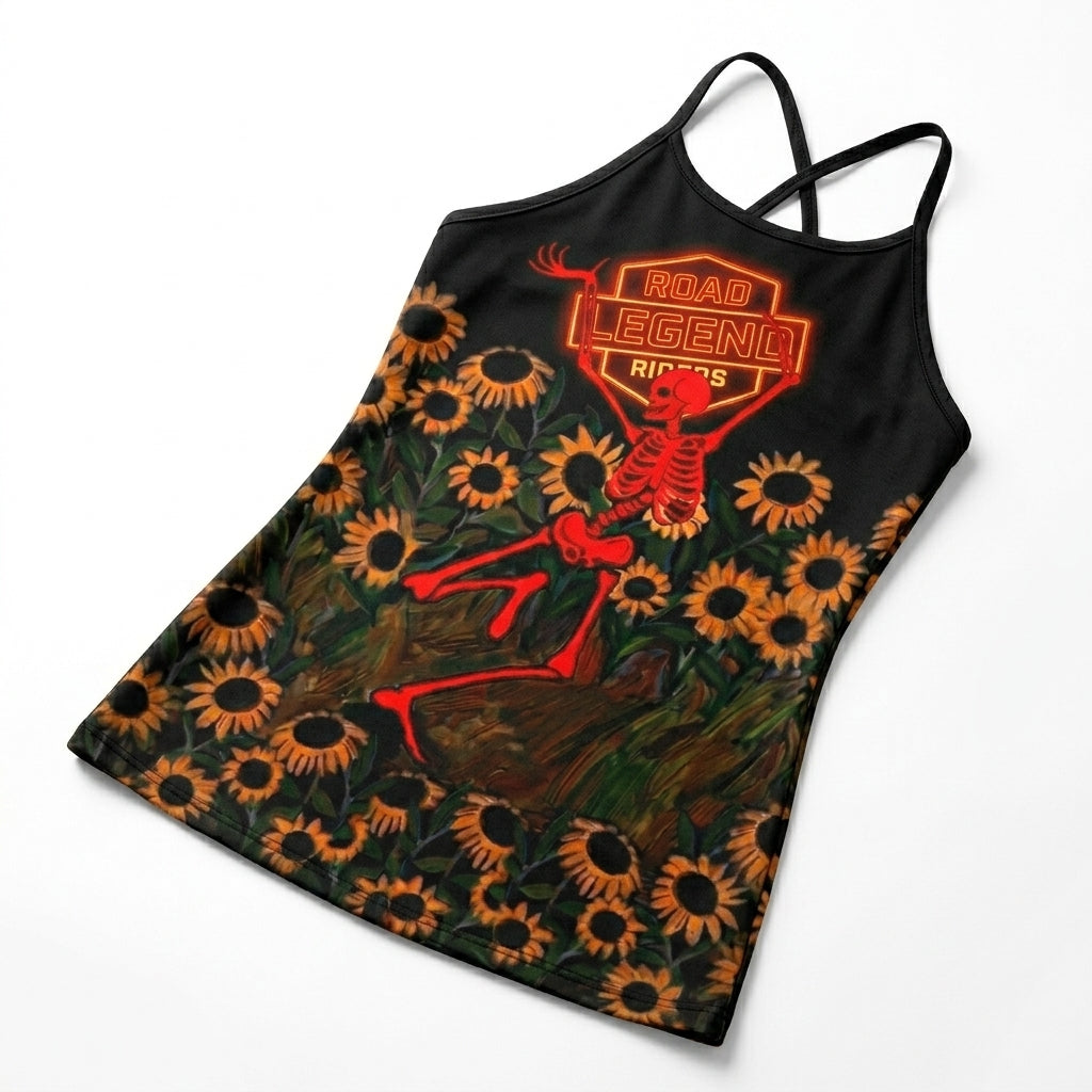 Riders Legend CRISS CROSS OPEN BACK CAMISOLE TANK TOP DESIGN RL6