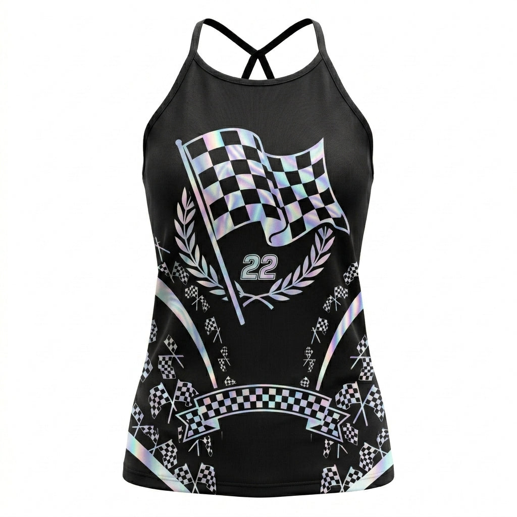 Riders Legend CRISS CROSS OPEN BACK CAMISOLE TANK TOP DESIGN RL9