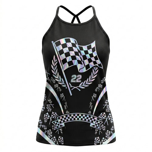 Riders Legend CRISS CROSS OPEN BACK CAMISOLE TANK TOP DESIGN RL9