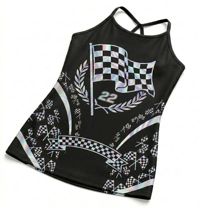 Riders Legend CRISS CROSS OPEN BACK CAMISOLE TANK TOP DESIGN RL9