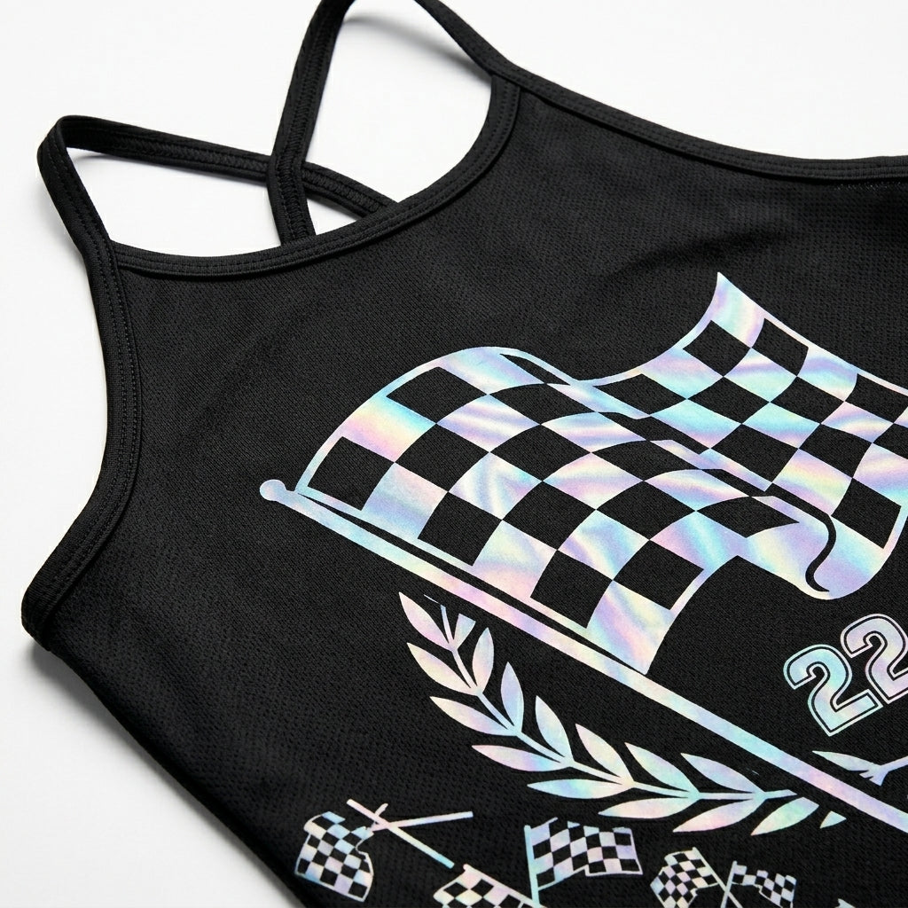 Riders Legend CRISS CROSS OPEN BACK CAMISOLE TANK TOP DESIGN RL9