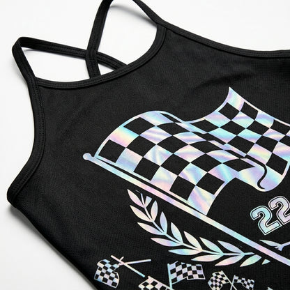 Riders Legend CRISS CROSS OPEN BACK CAMISOLE TANK TOP DESIGN RL9