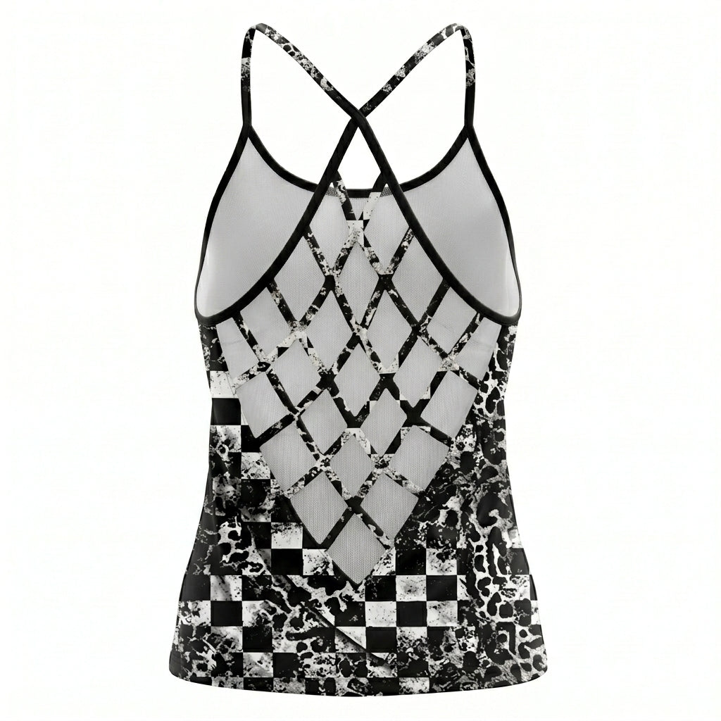 Riders Legend CRISS CROSS OPEN BACK CAMISOLE TANK TOP DESIGN RL8