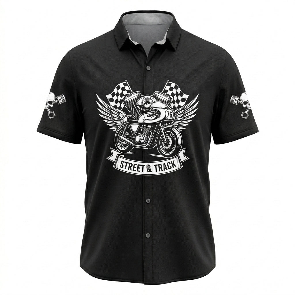 Riders Legend Motorcycles Button Shirt RL2