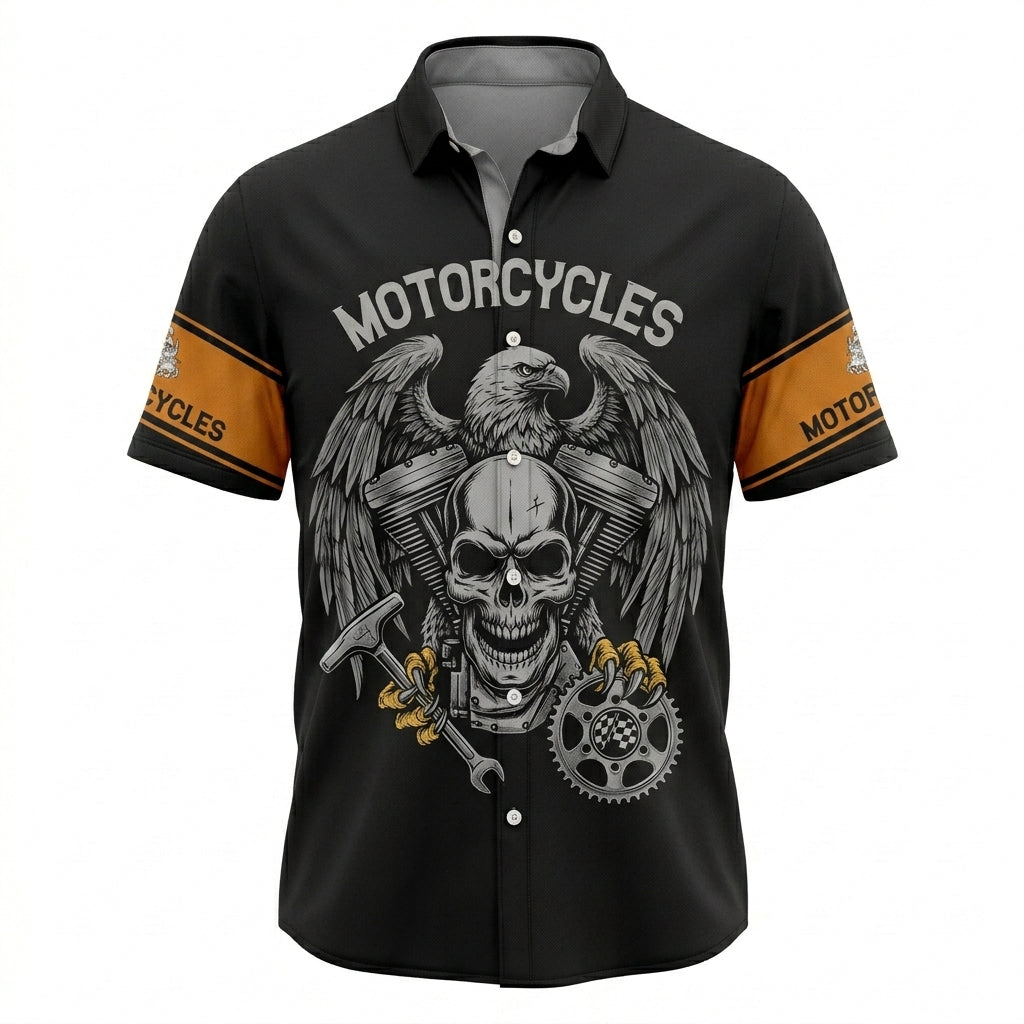 Riders Legend Motorcycles Button Shirt RL8