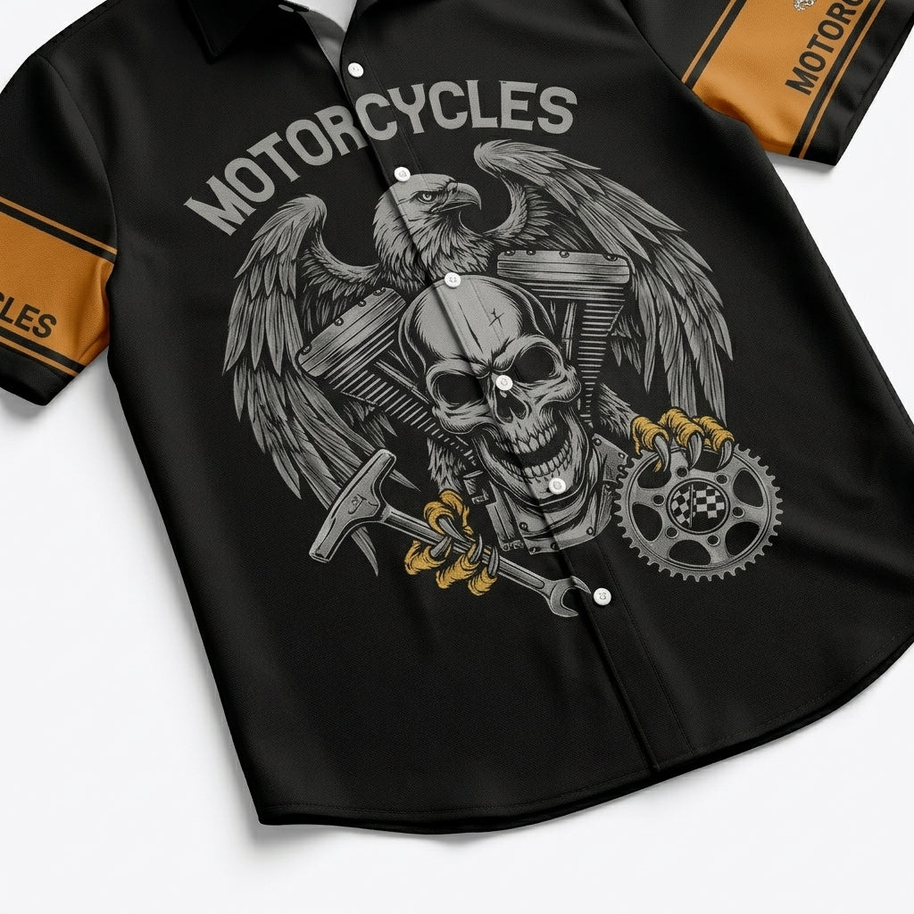 Riders Legend Motorcycles Button Shirt RL8