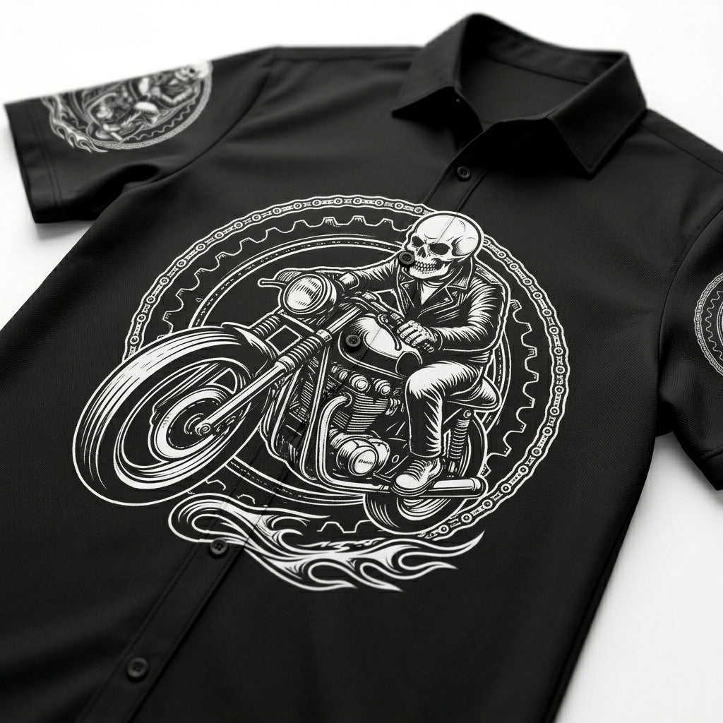Riders Legend Motorcycles Button Shirt RL10