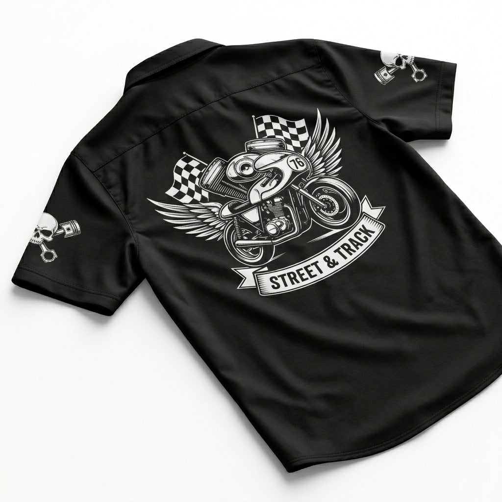Riders Legend Motorcycles Button Shirt RL2
