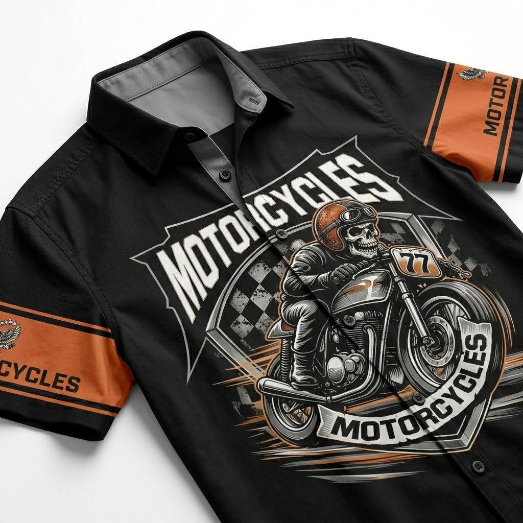 Riders Legend Motorcycles Button Shirt RL3