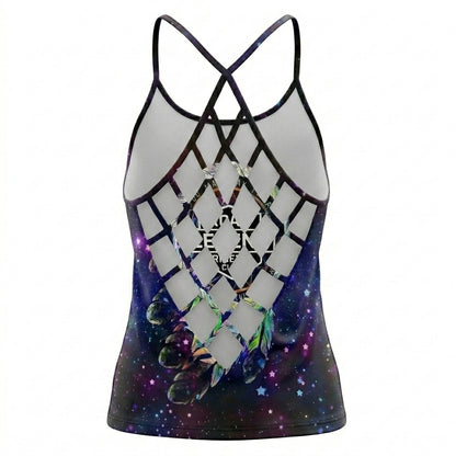 Riders Legend CRISS CROSS OPEN BACK CAMISOLE TANK TOP DESIGN RL1