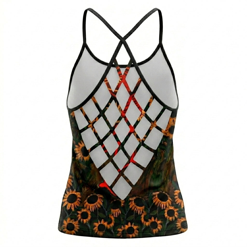 Riders Legend CRISS CROSS OPEN BACK CAMISOLE TANK TOP DESIGN RL6