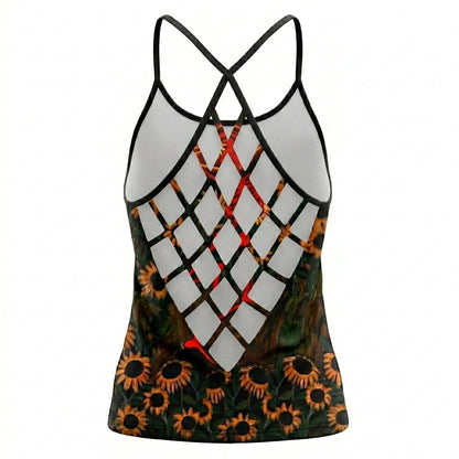Riders Legend CRISS CROSS OPEN BACK CAMISOLE TANK TOP DESIGN RL6