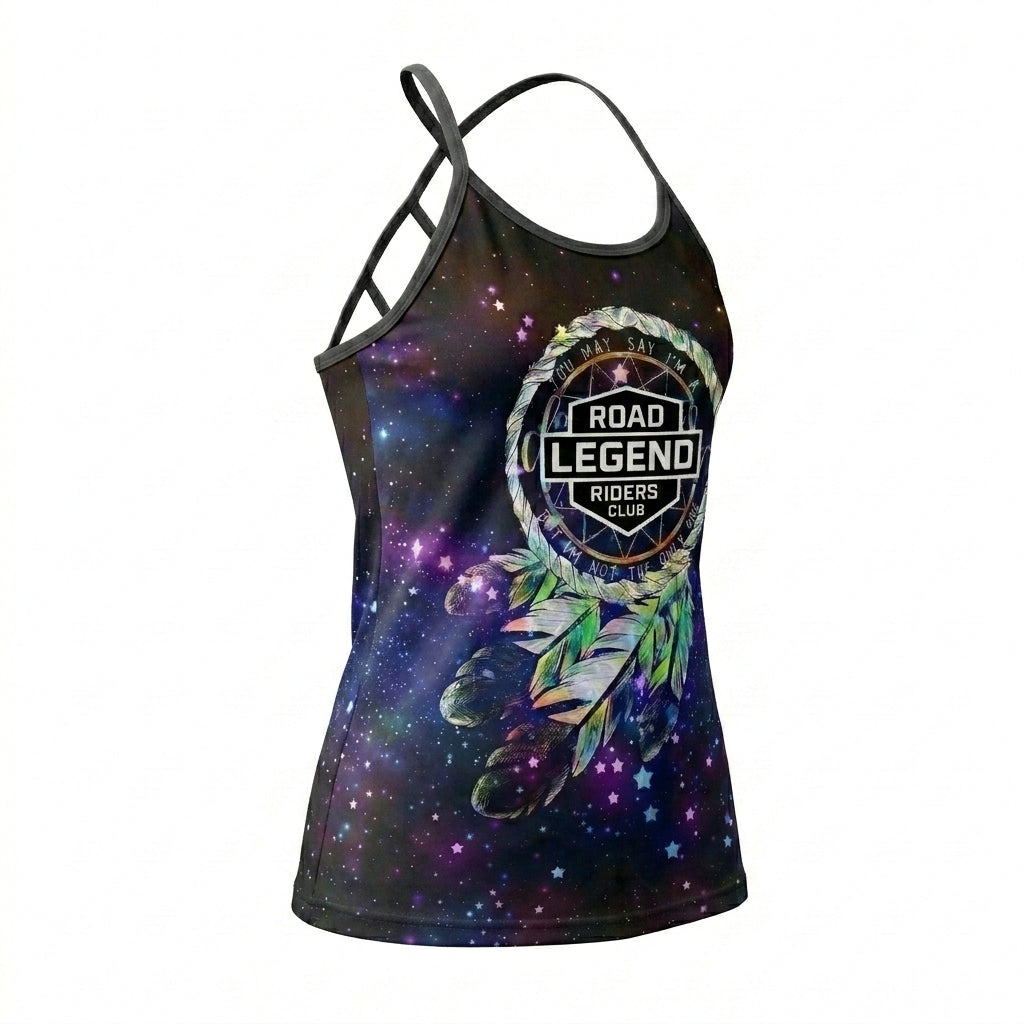 Riders Legend CRISS CROSS OPEN BACK CAMISOLE TANK TOP DESIGN RL1