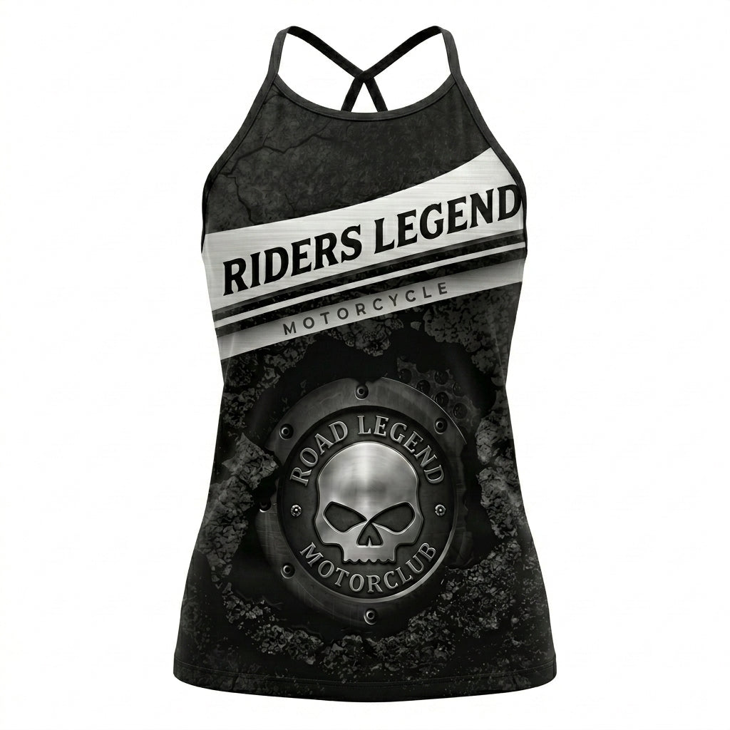 Riders Legend CRISS CROSS OPEN BACK CAMISOLE TANK TOP DESIGN RL2