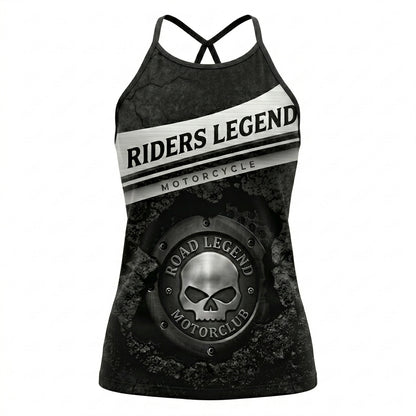 Riders Legend CRISS CROSS OPEN BACK CAMISOLE TANK TOP DESIGN RL2