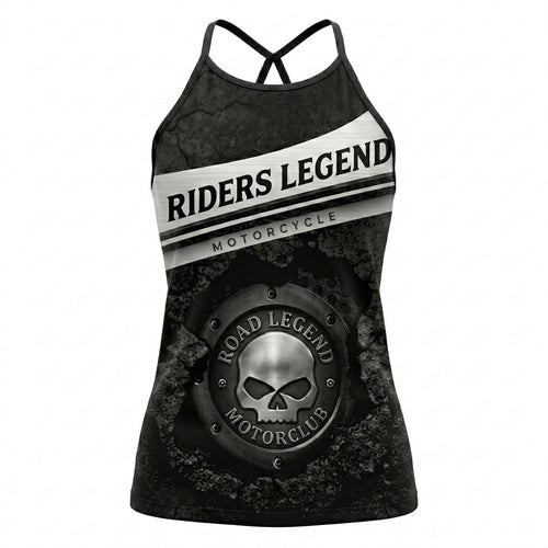 Riders Legend CRISS CROSS OPEN BACK CAMISOLE TANK TOP DESIGN RL2