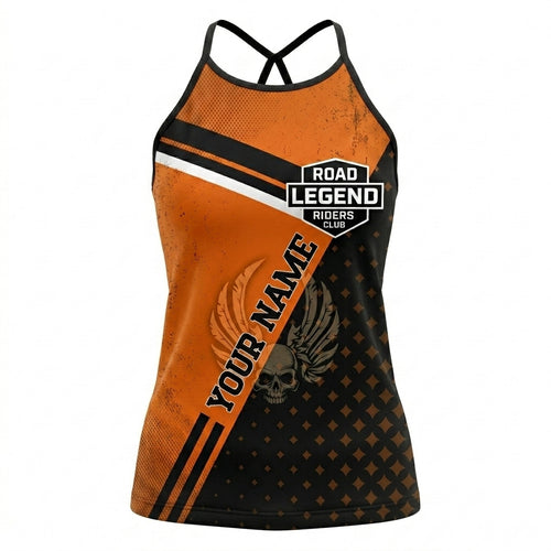 Riders Legend CRISS CROSS OPEN BACK CAMISOLE TANK TOP DESIGN RL3