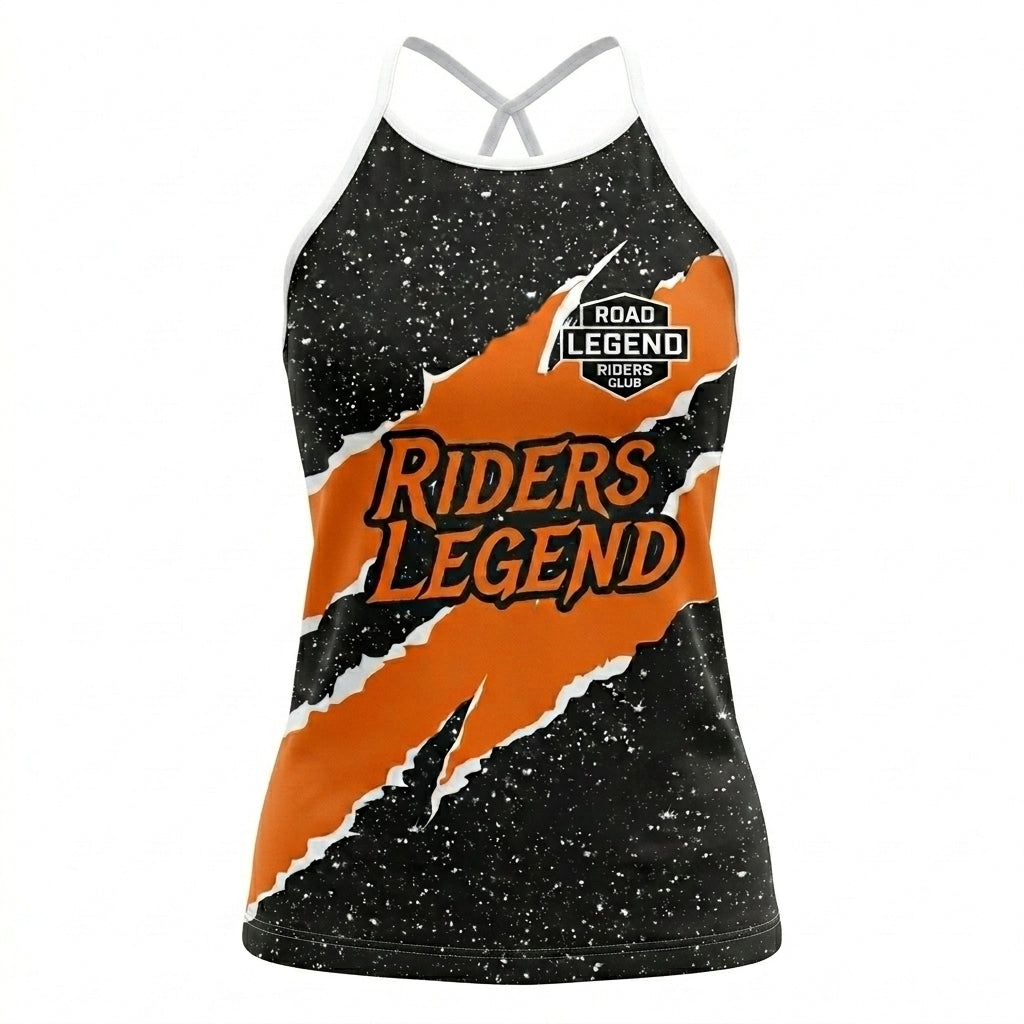 Riders Legend CRISS CROSS OPEN BACK CAMISOLE TANK TOP DESIGN RL4