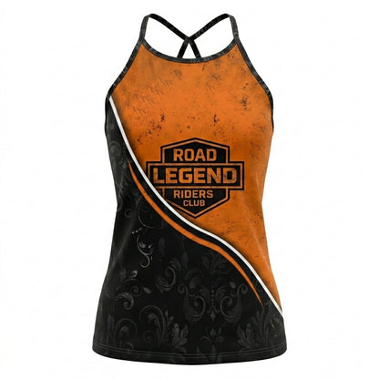 Riders Legend CRISS CROSS OPEN BACK CAMISOLE TANK TOP DESIGN RL5