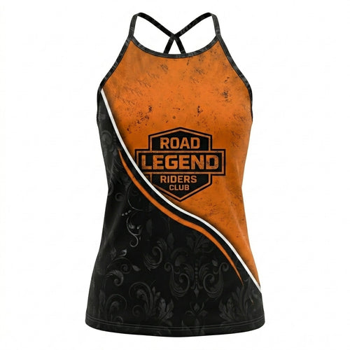 Riders Legend CRISS CROSS OPEN BACK CAMISOLE TANK TOP DESIGN RL5