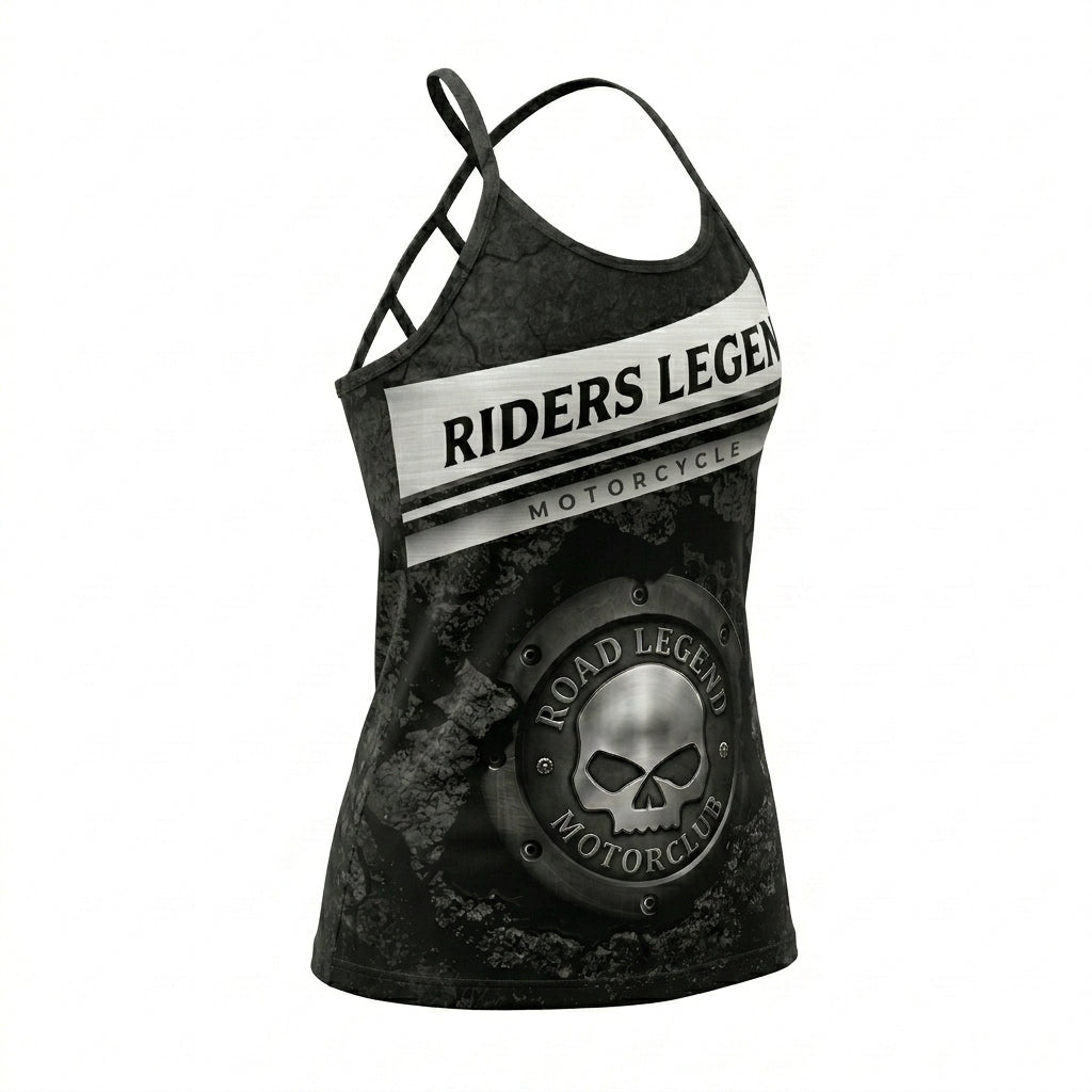 Riders Legend CRISS CROSS OPEN BACK CAMISOLE TANK TOP DESIGN RL2