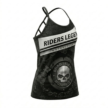 Riders Legend CRISS CROSS OPEN BACK CAMISOLE TANK TOP DESIGN RL2
