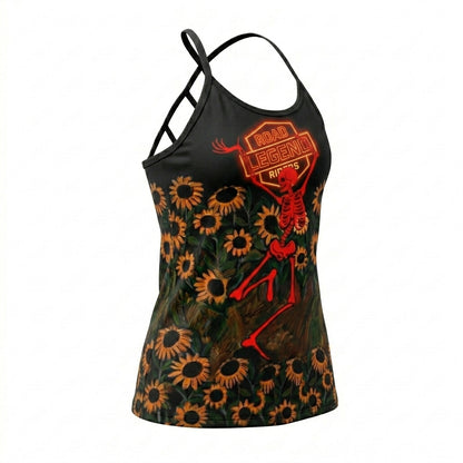 Riders Legend CRISS CROSS OPEN BACK CAMISOLE TANK TOP DESIGN RL6