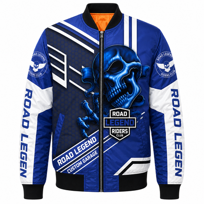 Riders Legend Navy Bomber Jacket Design 3D Full Printed RL2