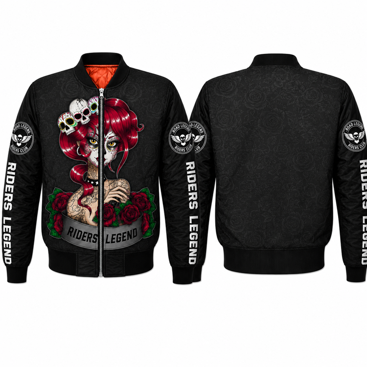 Riders Legend Bomber Jacket Design 3D Full Printed RL6