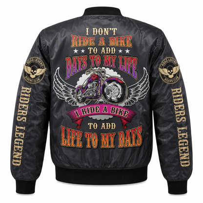 Riders Legend Bomber Jacket Design 3D Full Printed RL11