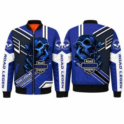 Riders Legend Navy Bomber Jacket Design 3D Full Printed RL2