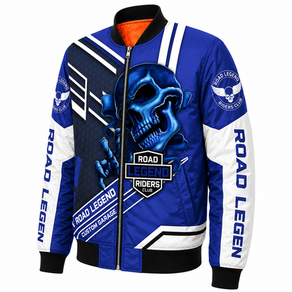 Riders Legend Navy Bomber Jacket Design 3D Full Printed RL2