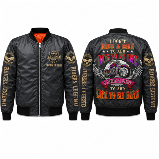 Riders Legend Bomber Jacket Design 3D Full Printed RL16