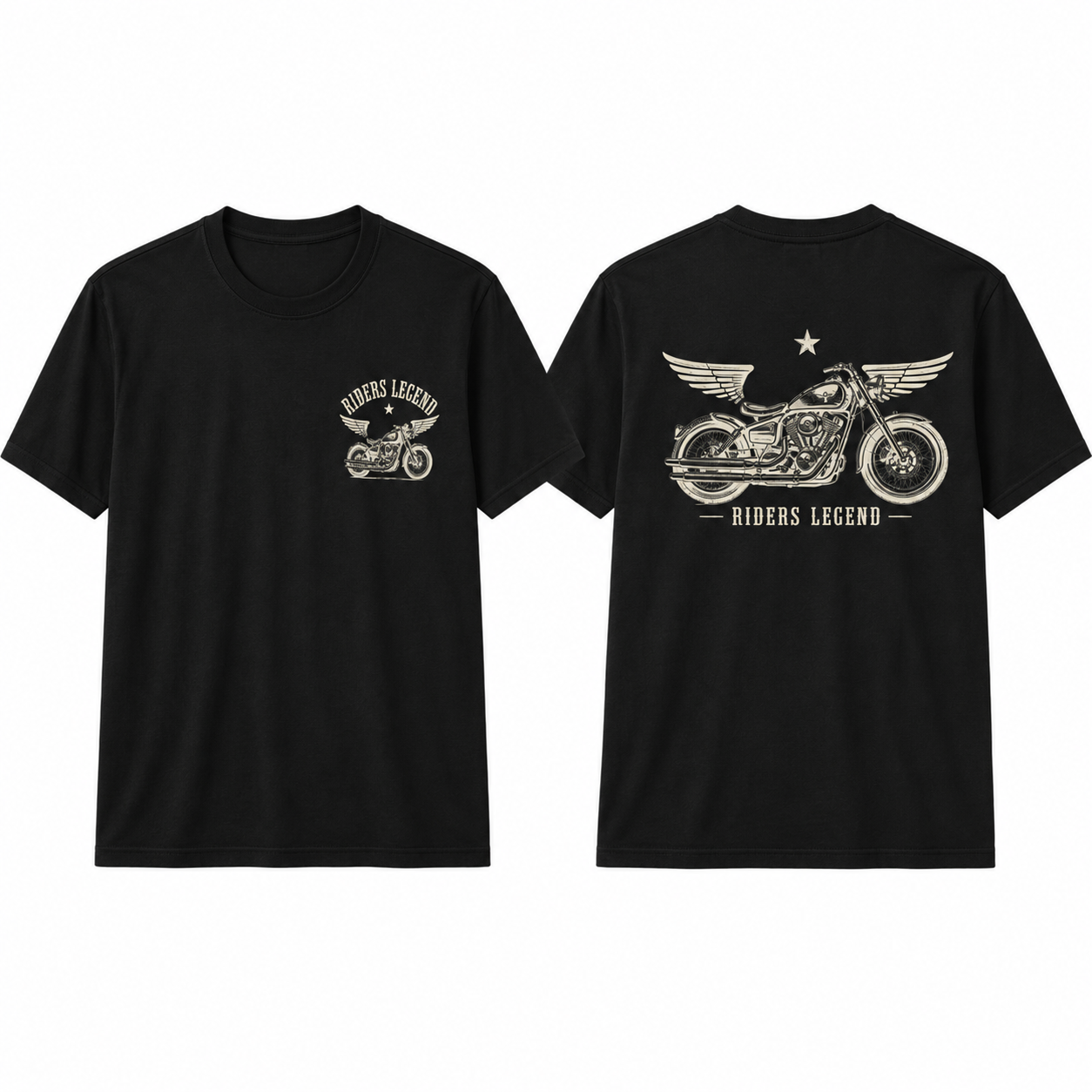 Riders Legend Iron Wings Motorcycle T-Shirt