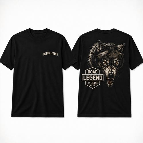 Riders Legend Vintage Wolf T-Shirt