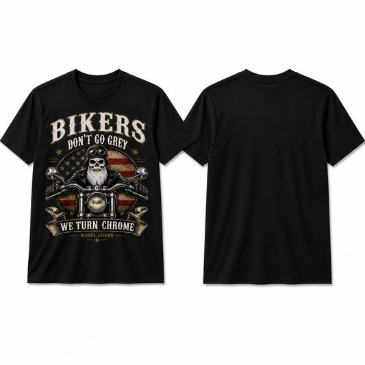 Riders Legend We Turn Chrome T-Shirt