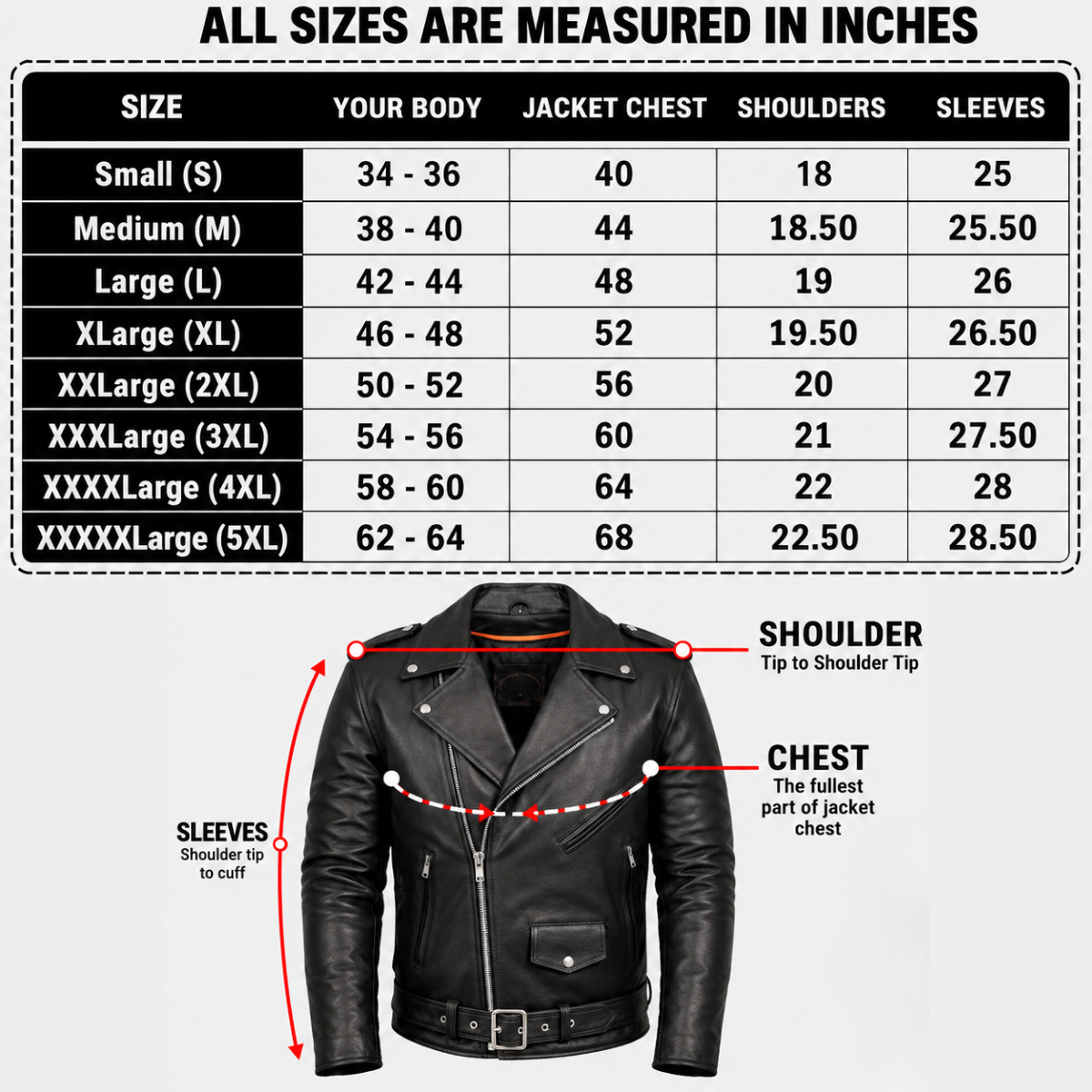 Men's Black Motorcycle Leather Vest, Classic Biker Riding Sleeveless Jacket With Zip Closure