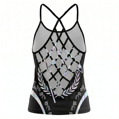 Riders Legend CRISS CROSS OPEN BACK CAMISOLE TANK TOP DESIGN RL9