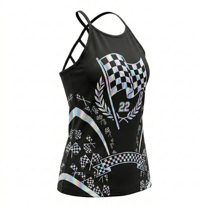 Riders Legend CRISS CROSS OPEN BACK CAMISOLE TANK TOP DESIGN RL9