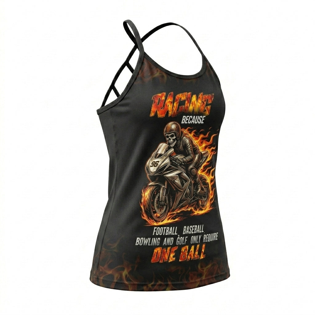 Riders Legend CRISS CROSS OPEN BACK CAMISOLE TANK TOP DESIGN RL10