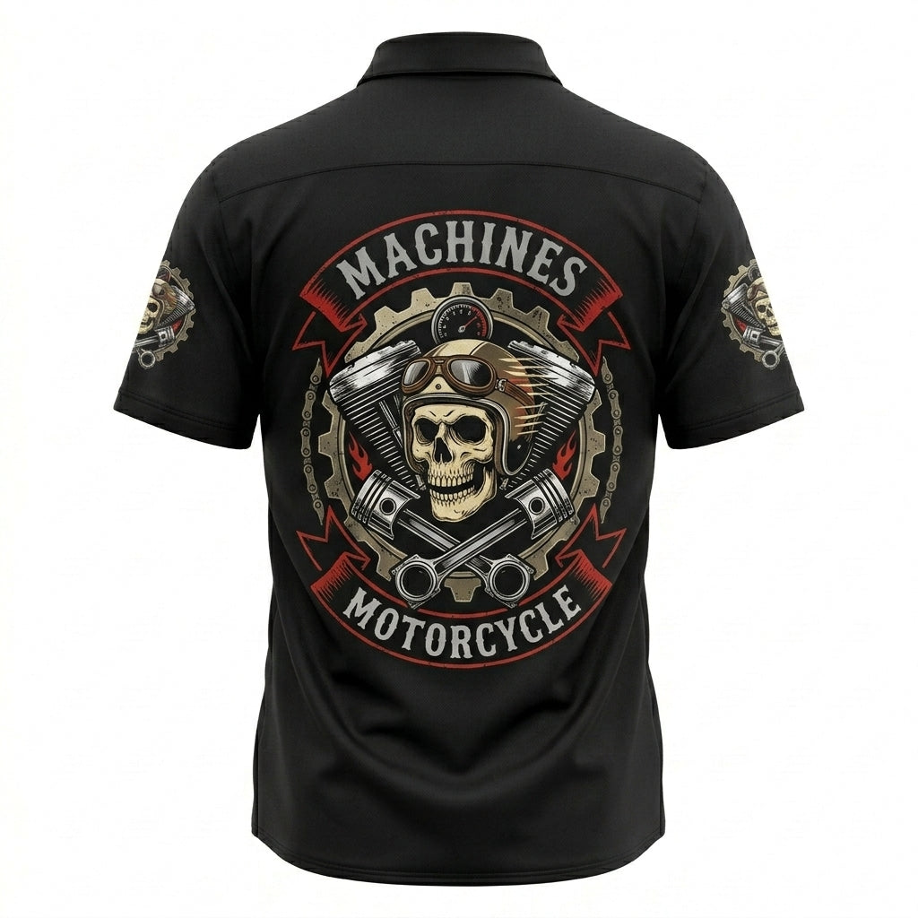 Riders Legend Motorcycles Button Shirt RL9
