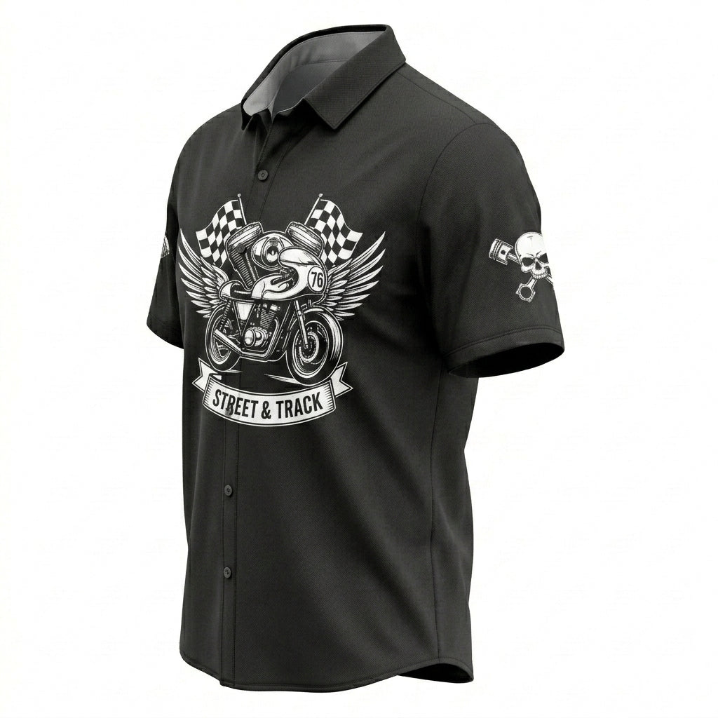 Riders Legend Motorcycles Button Shirt RL2
